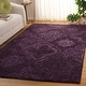 preview thumbnail 3 of 20, SAFAVIEH Hand-Tufted Ikat Cristea Modern & Contemporary Wool Rug 8' x 10' - Purple - Rectangle