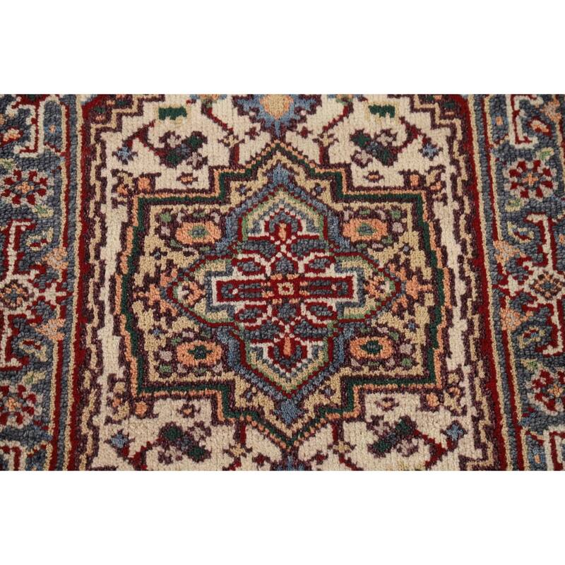 Geometric Heriz Serapi Oriental Foyer Rug Handmade Wool Carpet - 2'0" x 3'0"