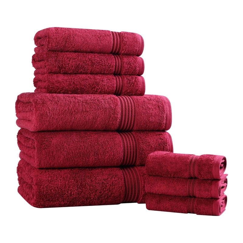 Superior Heritage Egyptian Cotton Absorbent 9-Piece Towel Set