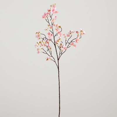 Cherry Blossom Artificial Floral Stem Sprays - 41" - Pink - Set of 3