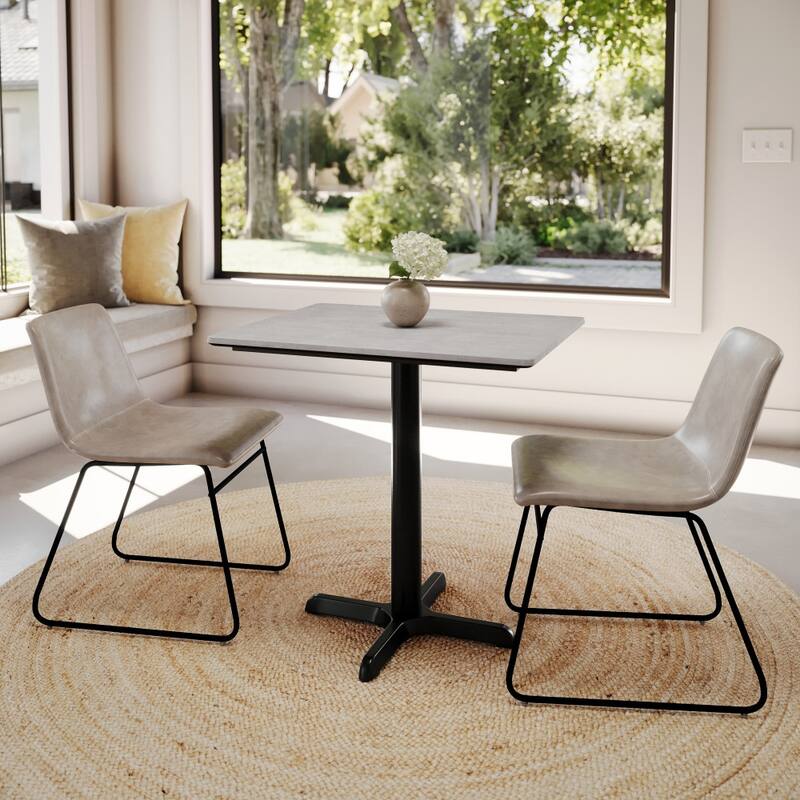 Commercial HPL Tabletop with Table Height Crisscross Base - 29.75"W x 23.75"D x 29.5"H