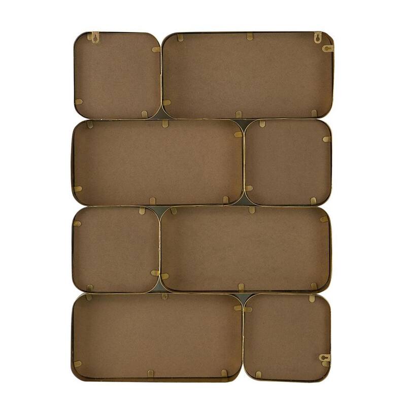 HomeRoots 32" Gold Iron Framed Accent Mirror - 24' X '32' X '2.4