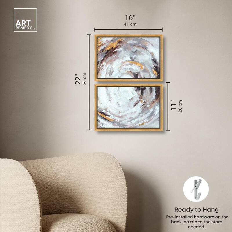 Cyclone Art Canvas Set of 2 by Art Remedy
