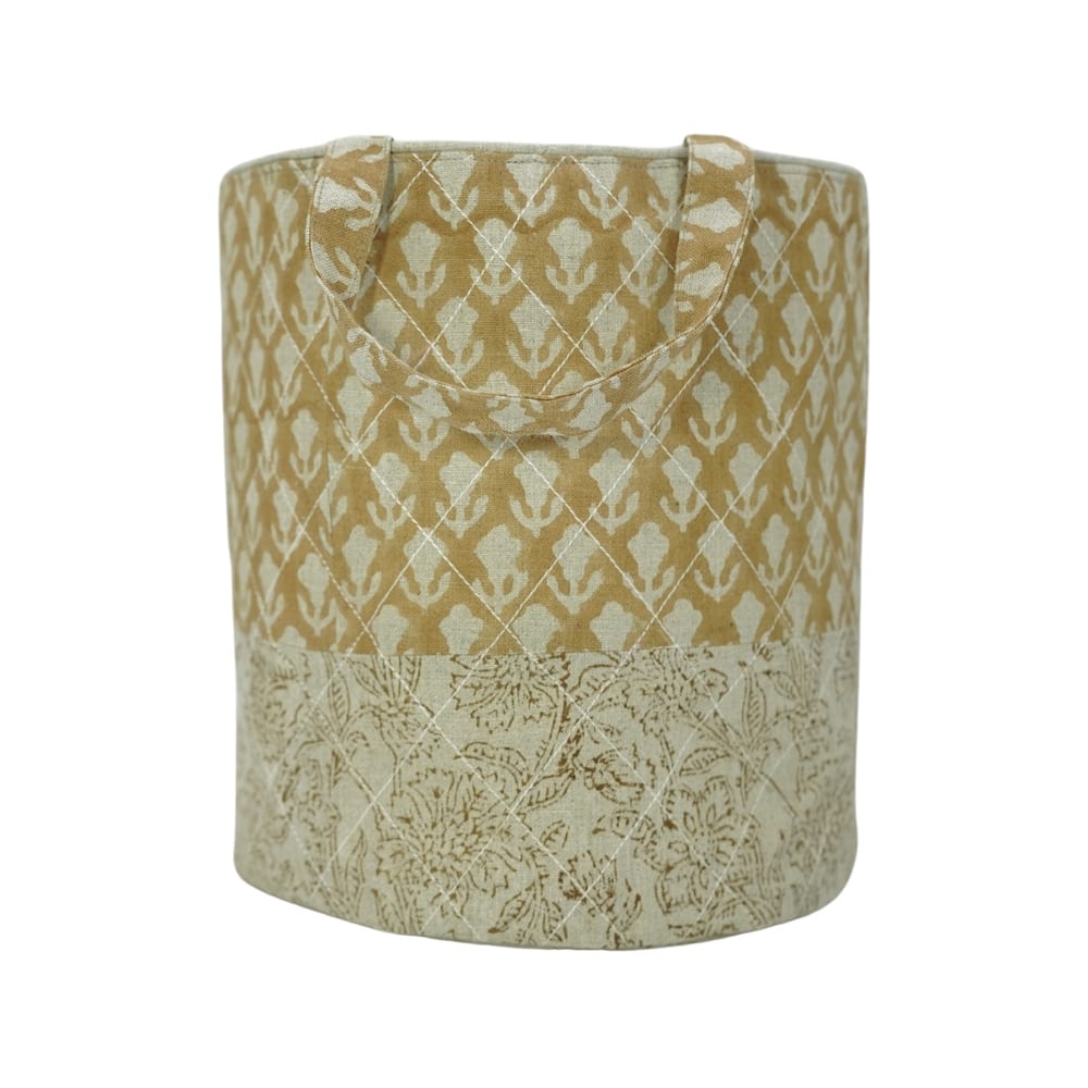 Fabdivine Handmade Floral Room Décor Nursery Storage Basket