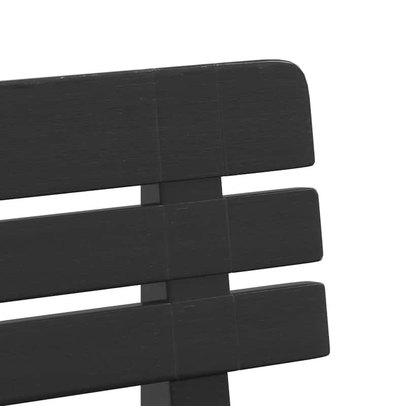 vidaXL Garden Bench Outdoor Bench Seat Balcony Patio Park Bench Polypropylene - 20.5 x 43.3 x 28.0