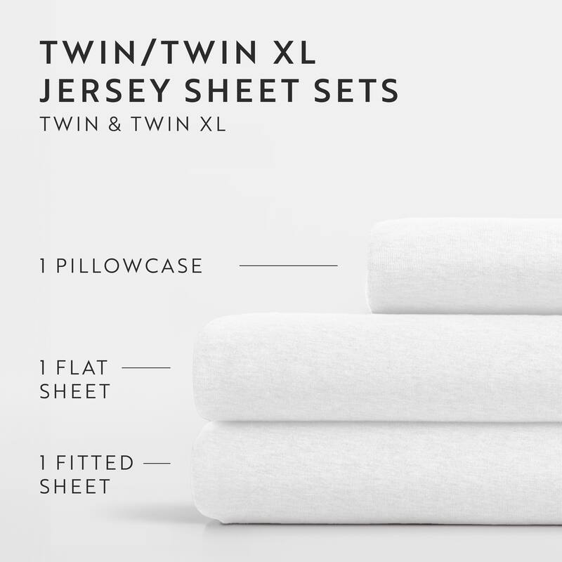Ultra Soft 4 Piece Cotton Jersey Knit Sheet Set