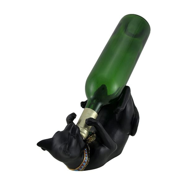 Shop Goddess Of Grapes Black Egyptian Cat Single Wine Bottle