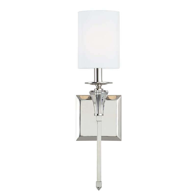Laurent 1-light Polished Nickel 5-inch Wall Sconce
