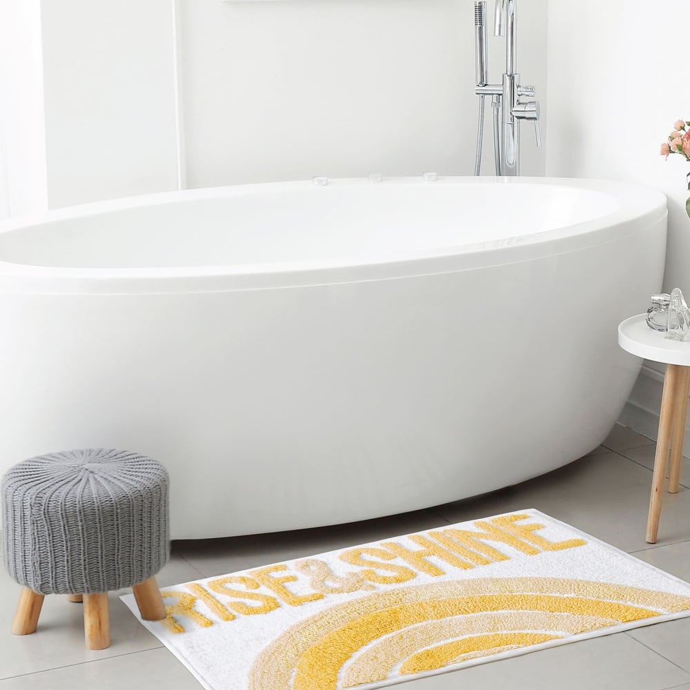 Jessica Simpson "Rise & Shine" Cotton Bath Rug 20"x32"