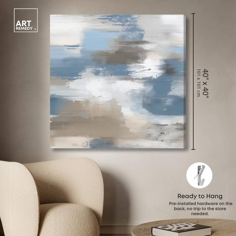 Sand and Snow Canvas by Art Remedy, Gallery Wrapped