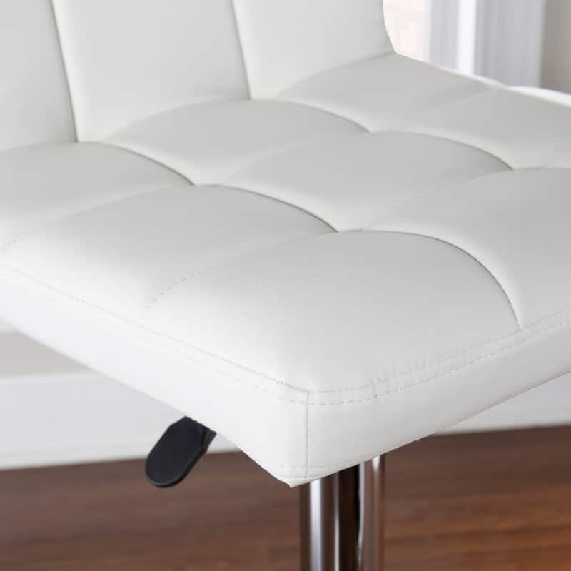 Roxie Faux Leather Adjustable Height Bar Stool