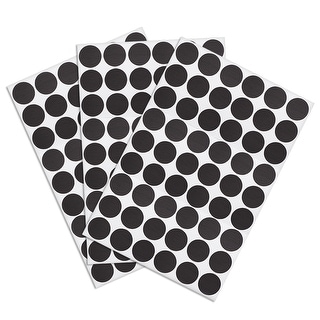 3-Table Self-adhesive Screw Covers Caps Sticker 21mm 54 in 1 Black ...
