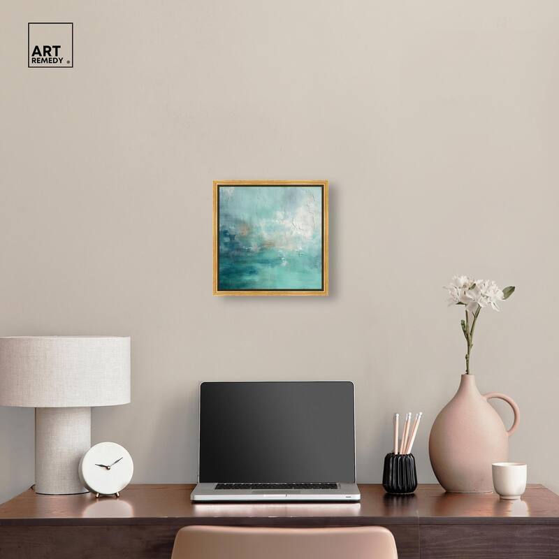 Green Blue I Canvas by Art Remedy