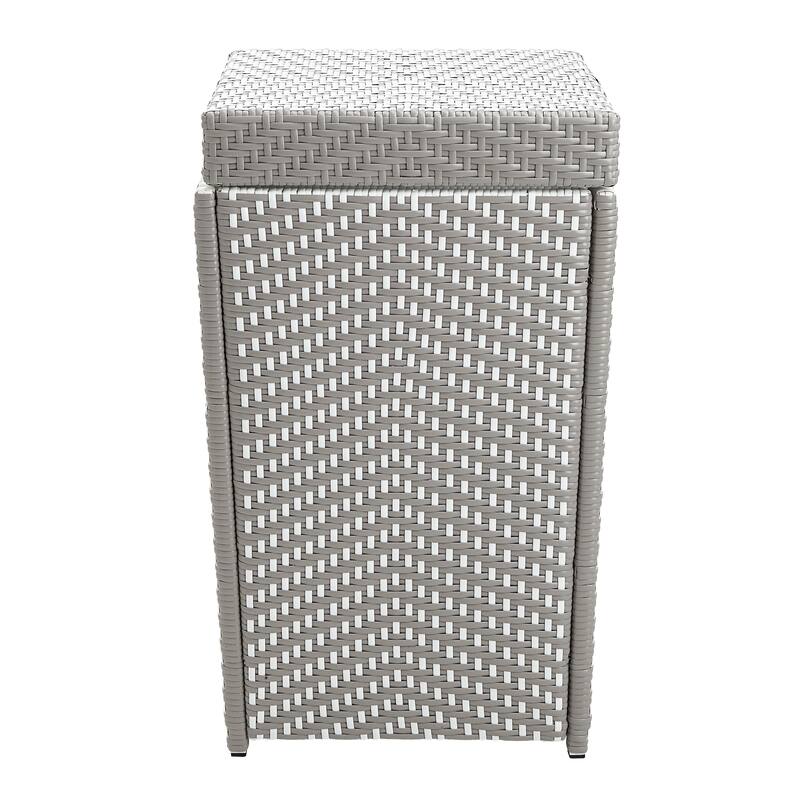 Courtnie Contemporary Wicker Outdoor Poolside Towel Hamper by Furniture of America