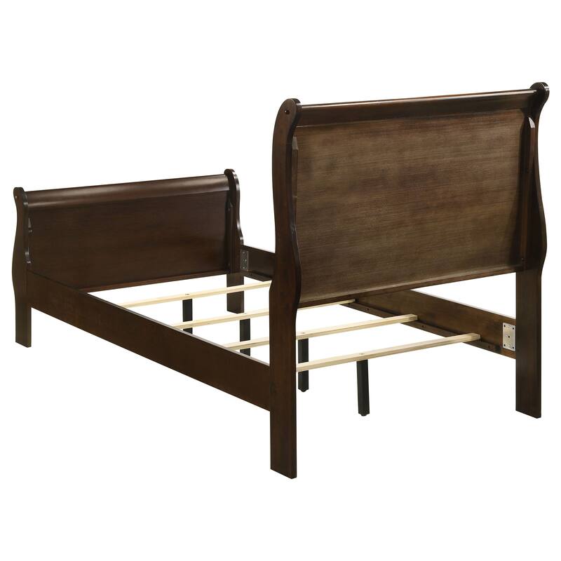 Louis Philippe Panel Bedroom Set Cappuccino
