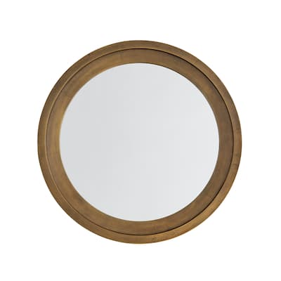 32.5" Decorative Cast Aluminum Mirror