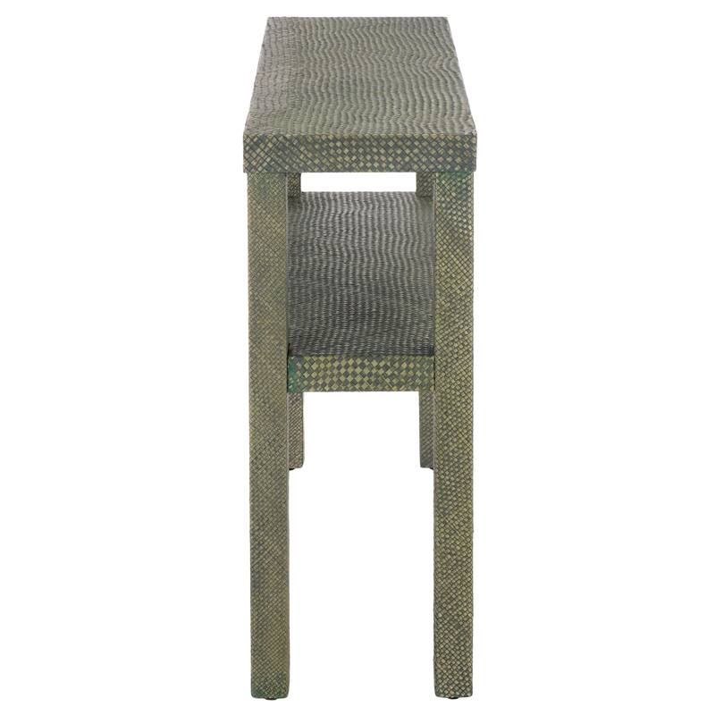 SAFAVIEH Apis Raffia 2-Shelf Console Table - 42"W x 12"D x 31"H