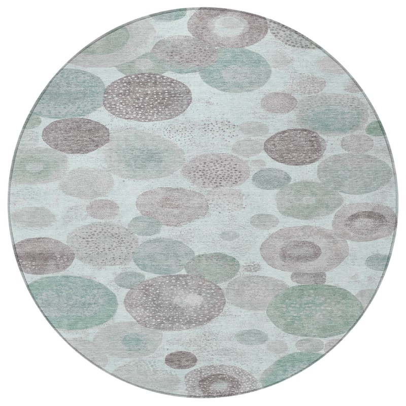HomeRoots Geometric Transitional Rectangle Outdoor Rug