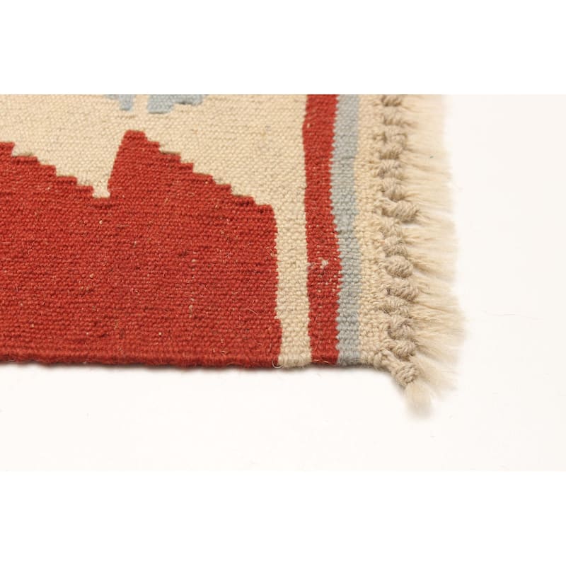 ECARPETGALLERY Flat-Weave Sivas Copper Wool Kilim - 4'4 x 6'4