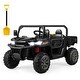preview thumbnail 14 of 38, Gymax 12V 2 Seater Ride On UTV Dump Truck Remote w/ Electric Dump Bed Black
