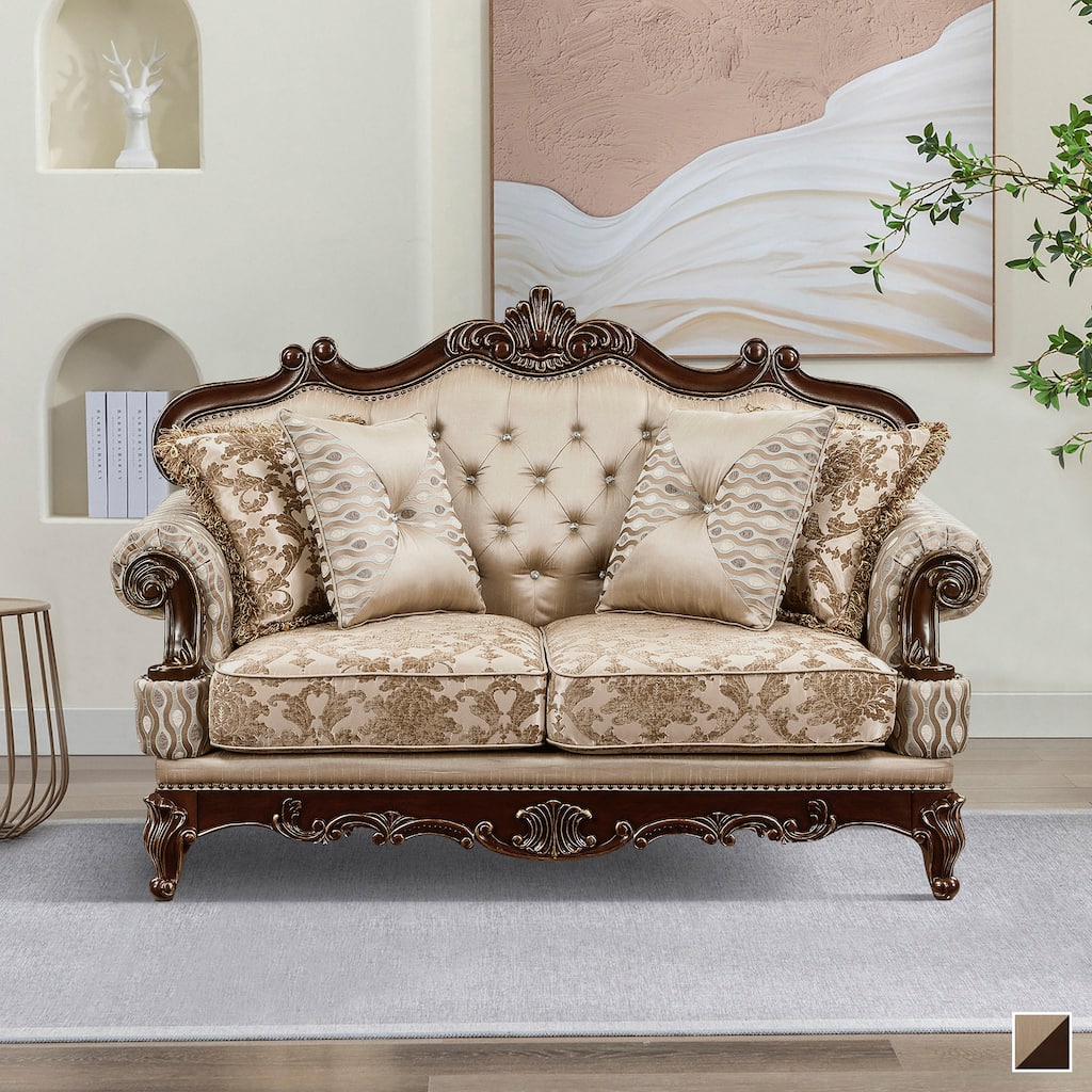 Vista Chenille Living Room Loveseat