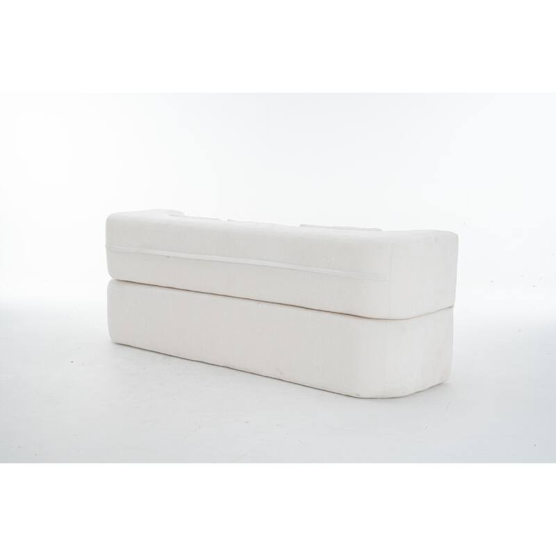 3-Seater Convertible Sofa Bed, Chenille Fabric Sleeper Sofa, High-Density Sponge Daybed, No Assembly Required
