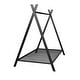 preview thumbnail 7 of 25, Metal House Bed Tent Bed Frame Twin Size Play Floor Bed with Slat
