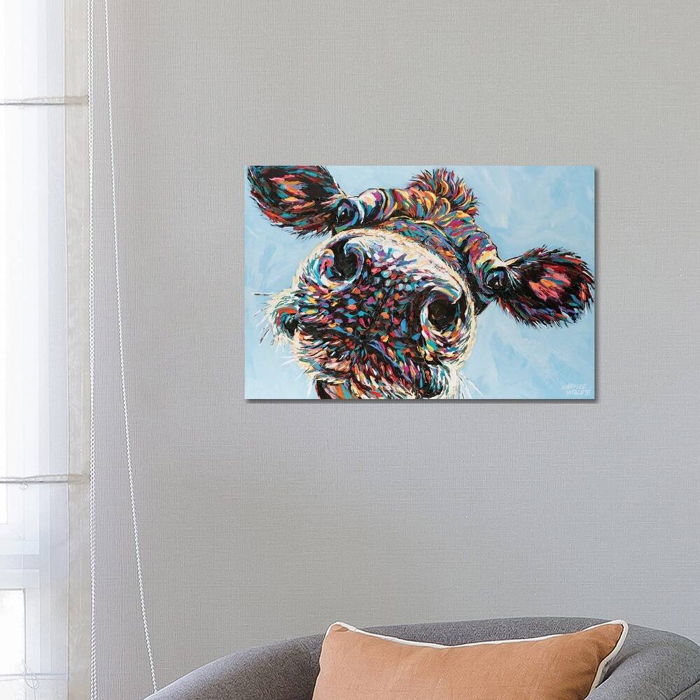 iCanvas "Funny Cow II" by Carolee Vitaletti Canvas Print