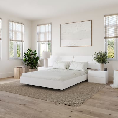 Oslo 4-Piece Floating Platform Bedroom Set