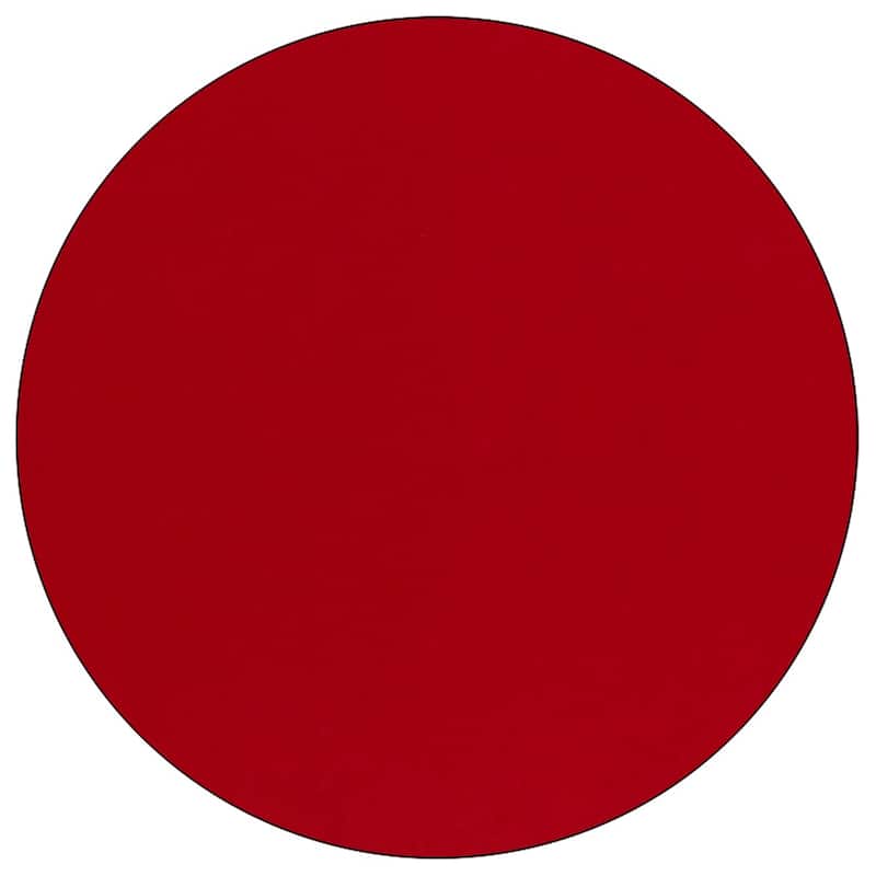 60'' Round Thermal Laminate Activity Table - Adjustable Short Legs