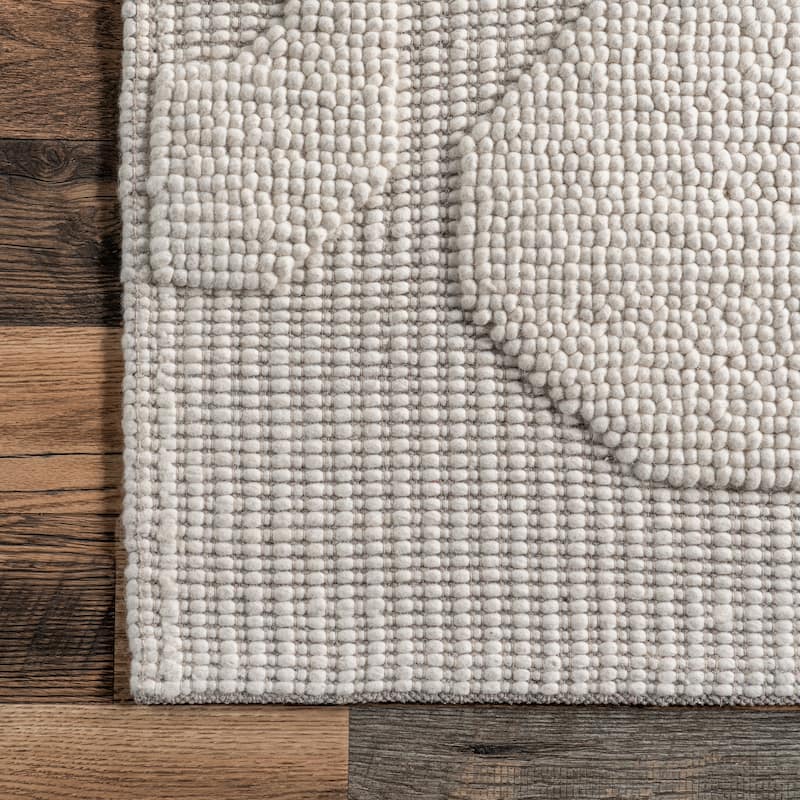 Nuloom AvionTextured Geometric Wool Area Rug