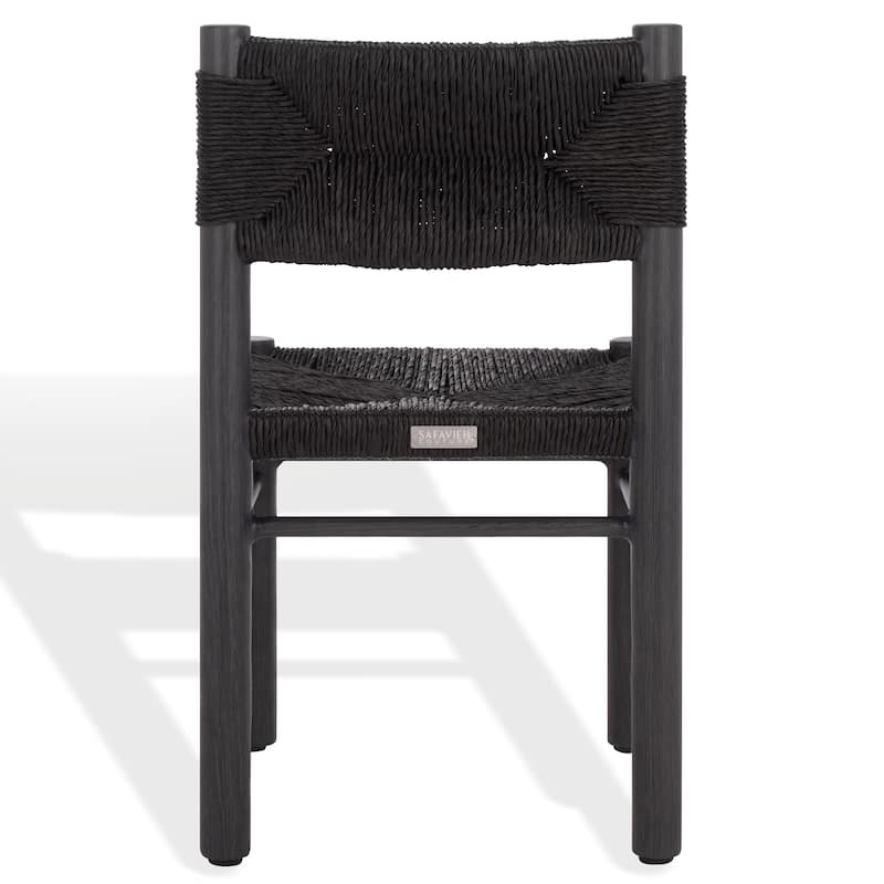 SAFAVIEH Couture Outdoor Patio Furniture Romona Dining Chair, Fully Assembled (Set of 2) - 18"W x 20"D x 32"H