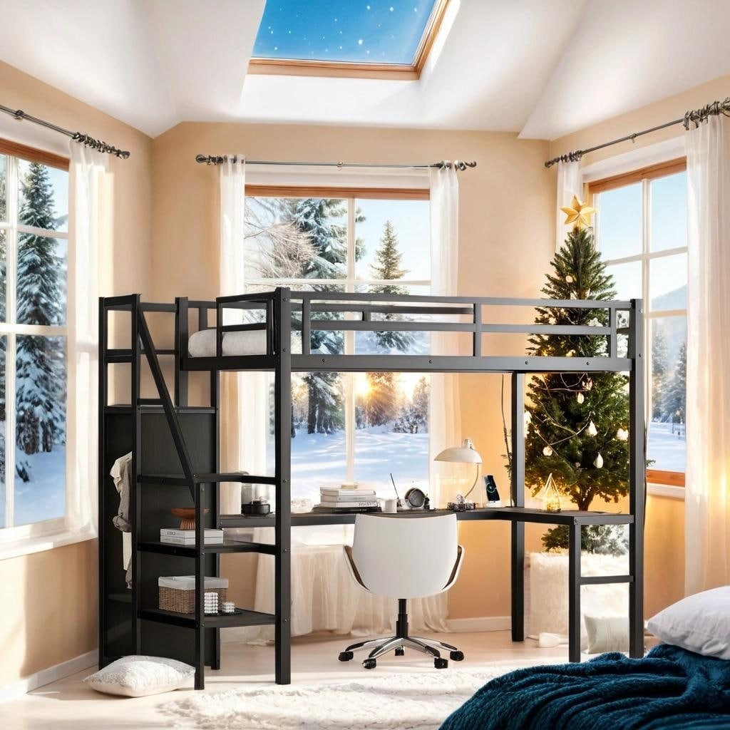 Black Loft Beds Bed Bath Beyond