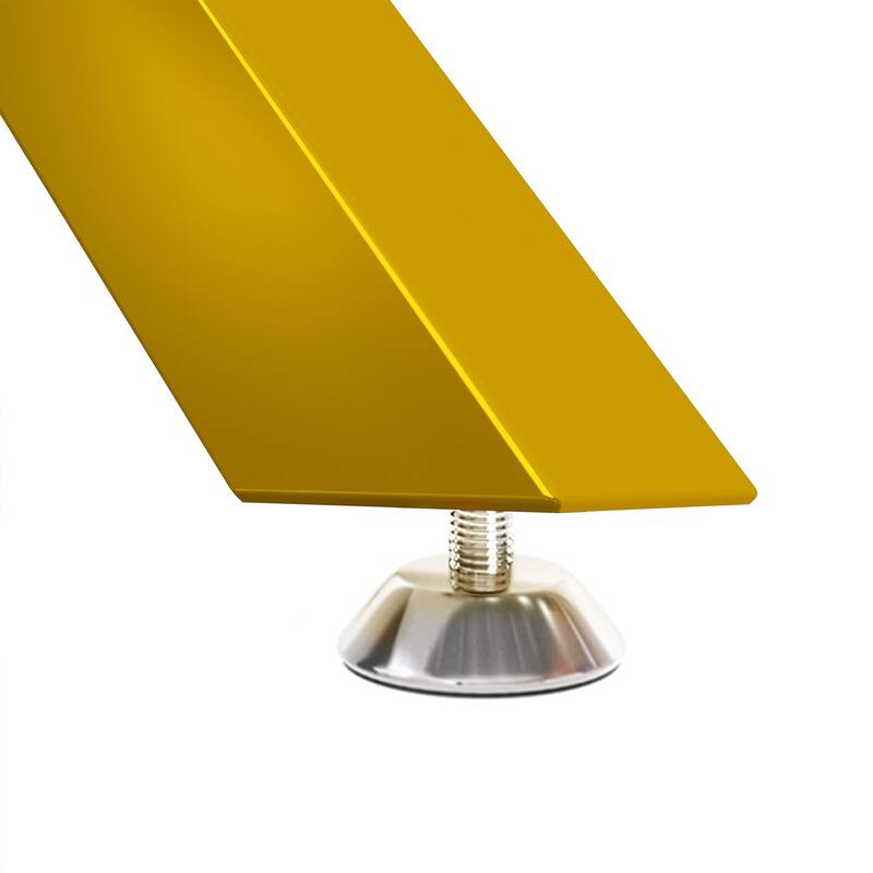 47.24" Rectangular Clear Tempered Glass Dining Table,Stylish Design with Gold Metal Legs, Kitchen Table for Dining Room