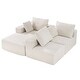 preview thumbnail 4 of 36, UIMOSO Modular Sectional Sofa, Modular Sofa Deep Seat, Cloud Sectional Couch with High Rebound Sponge and Density Beige L Shaped, 105.5 inch