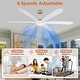 preview thumbnail 11 of 13, Parrot Uncle 72-inch Gold Modern Propeller DC Motor Ceiling Fan with Light and Remote
