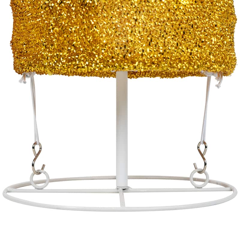 LED Lighted Retro Light Bulb Outdoor Christmas Decoration - 32" - Blue