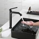 preview thumbnail 20 of 39, 9-12" H Solid Brass Single Handle Bathroom Sink Faucet