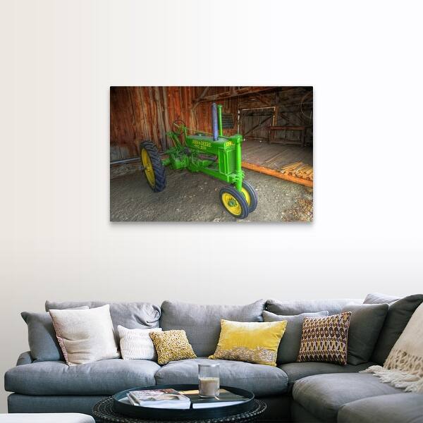 Shop John Deere Tractor In Shed Lohr Farm Museum Longmont Colorado Canvas Wall Art Overstock 16483573
