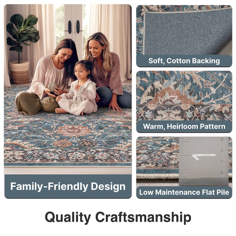 Well Woven Vintage Liana Flat-Weave Area Rug