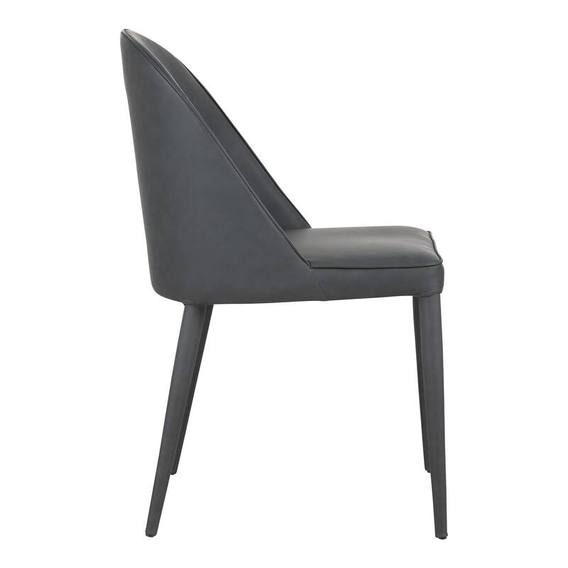 Aurelle Home Beau Modern Vegan Leather Parson Dining Chairs (Set of 2)