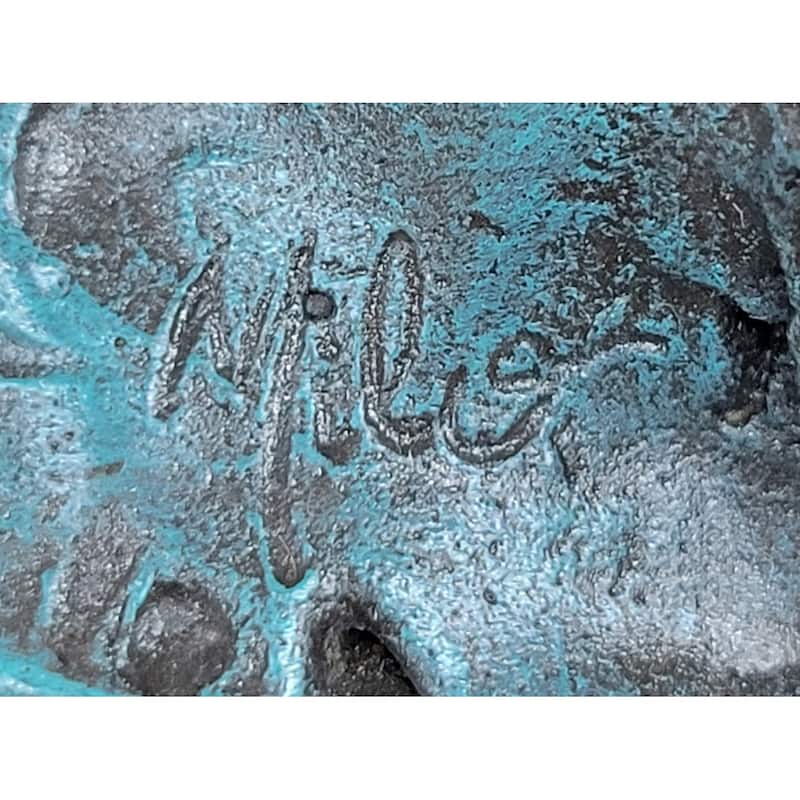 Art Deco Multi Color Patina American Bald Eagle Clic Bronze Statue Artwork