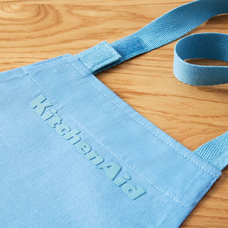 KITCHENAID Gourmet Series Gridlines Little Chef Apron, Water & Stain Resistant