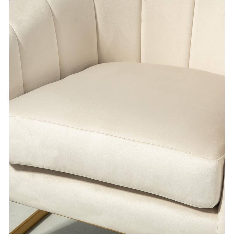 US Pride Furniture Modern Accent Armchair Luxury Gold Frame and Multi-colored Velvet Material Infuse Elegant Flair