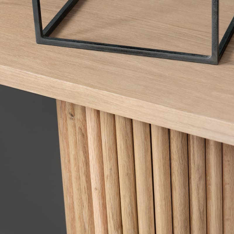 60 in. Brown Solid Wood Accent Console_Sofa Table