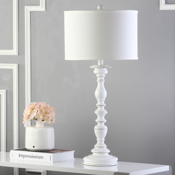white candlestick floor lamp