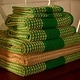 preview thumbnail 8 of 19, JUNA Check Towels, Green/Sand