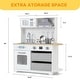 preview thumbnail 2 of 3, Wooden Play Kitchen for Kids - Innovative Corner Design, Realistic Cooking Sounds - 33.4*35