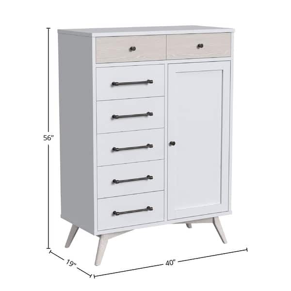 Rowan Wood Chifferobe, Ash Linen