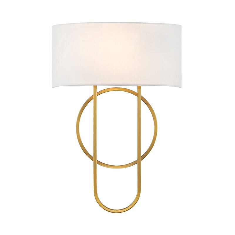 Savoy House 9-4800-2 Tempe 2 Light 17" Tall Wall Sconce - Warm Brass